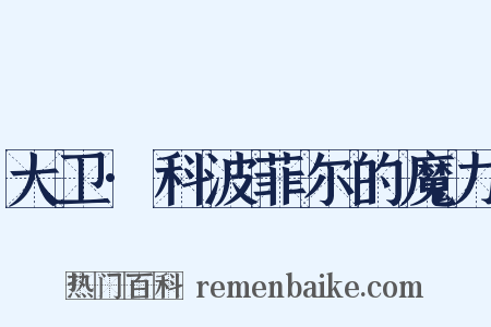 大卫·科波菲尔的魔力是什么意思的图片